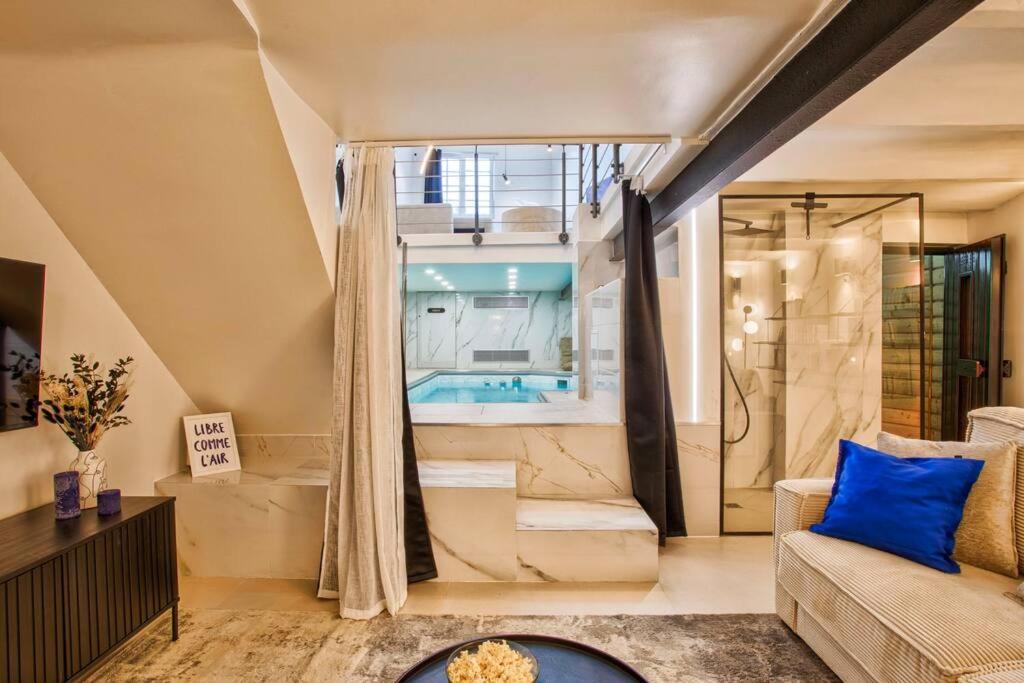 Deauville Luxury Blue Loft - Sauna And Inside Pool Трувил сюр Мер Екстериор снимка