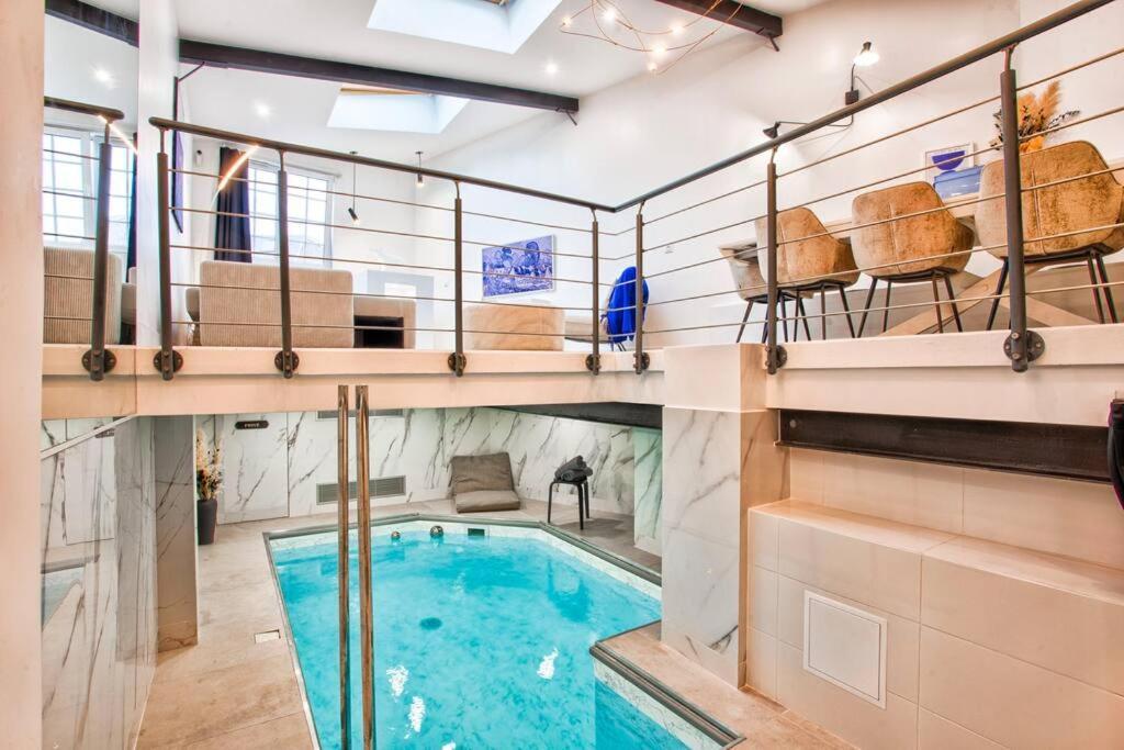 Deauville Luxury Blue Loft - Sauna And Inside Pool Трувил сюр Мер Екстериор снимка